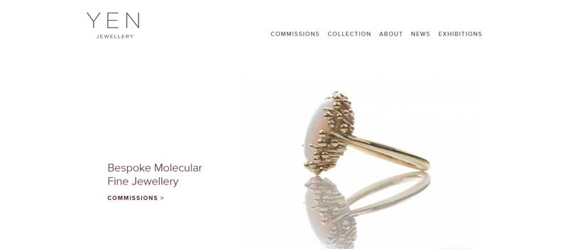 珠寶網(wǎng)站設計實例--Yen Jewellery